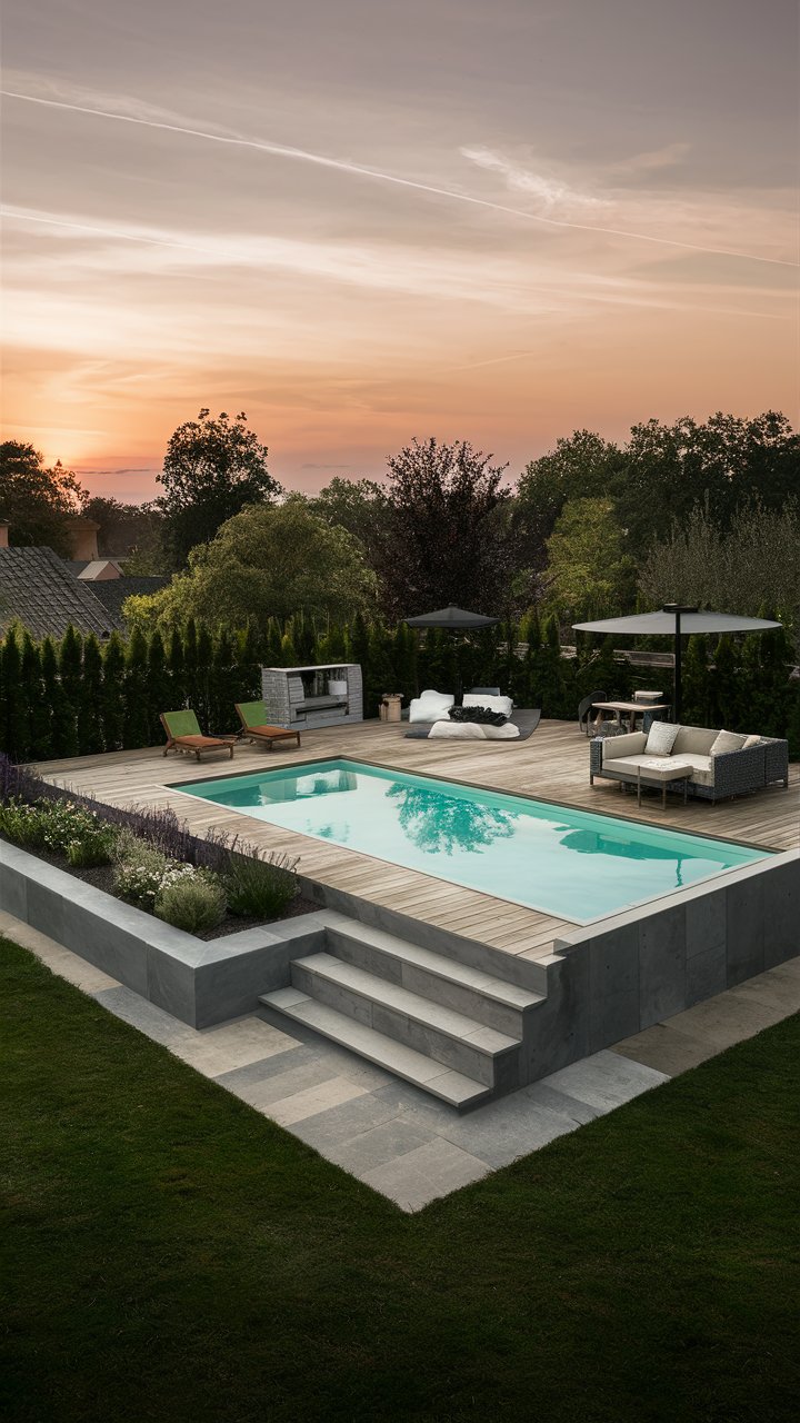 22 Stylish Above-Ground Pool Deck Ideas to Elevate Your Yard - Harvesthex